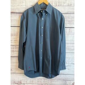 Ralph Lauren
Men's BlakeButton Down Collar Dress Shirt  Blue Medium